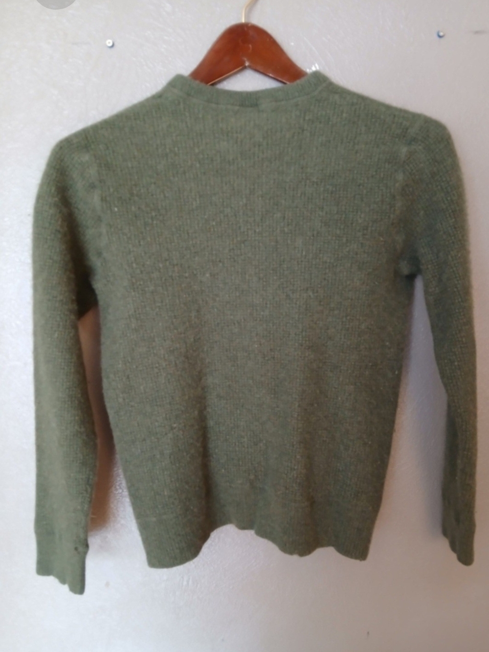 J. Crew Womans Olive Crewneck Sweater-Medium - Picture 3 of 3